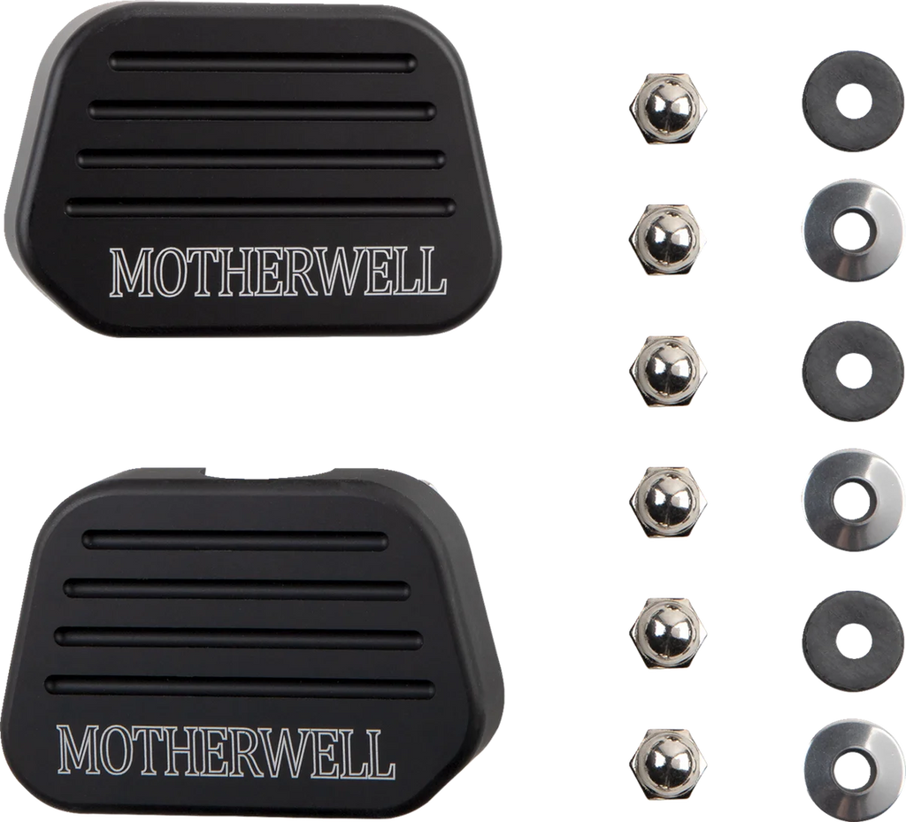Motherwell Luggage Rack For Tall Sissy Bar - Matte Black MWL-159-MB - Side View