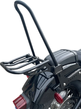 Load image into Gallery viewer, Motherwell Luggage Rack For Tall Sissy Bar - Matte Black MWL-159-MB - Detail View
