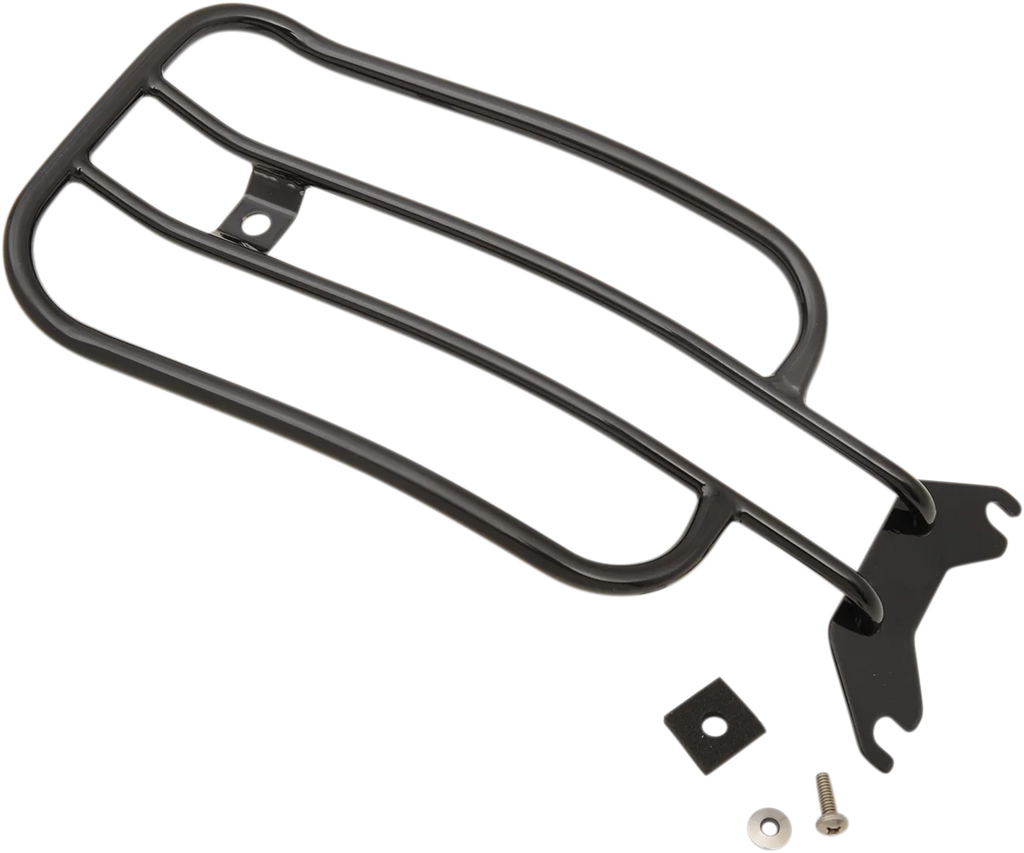 Motherwell Luggage Rack - Gloss Black - FLHC MWL-137-18-GB - Main Product View