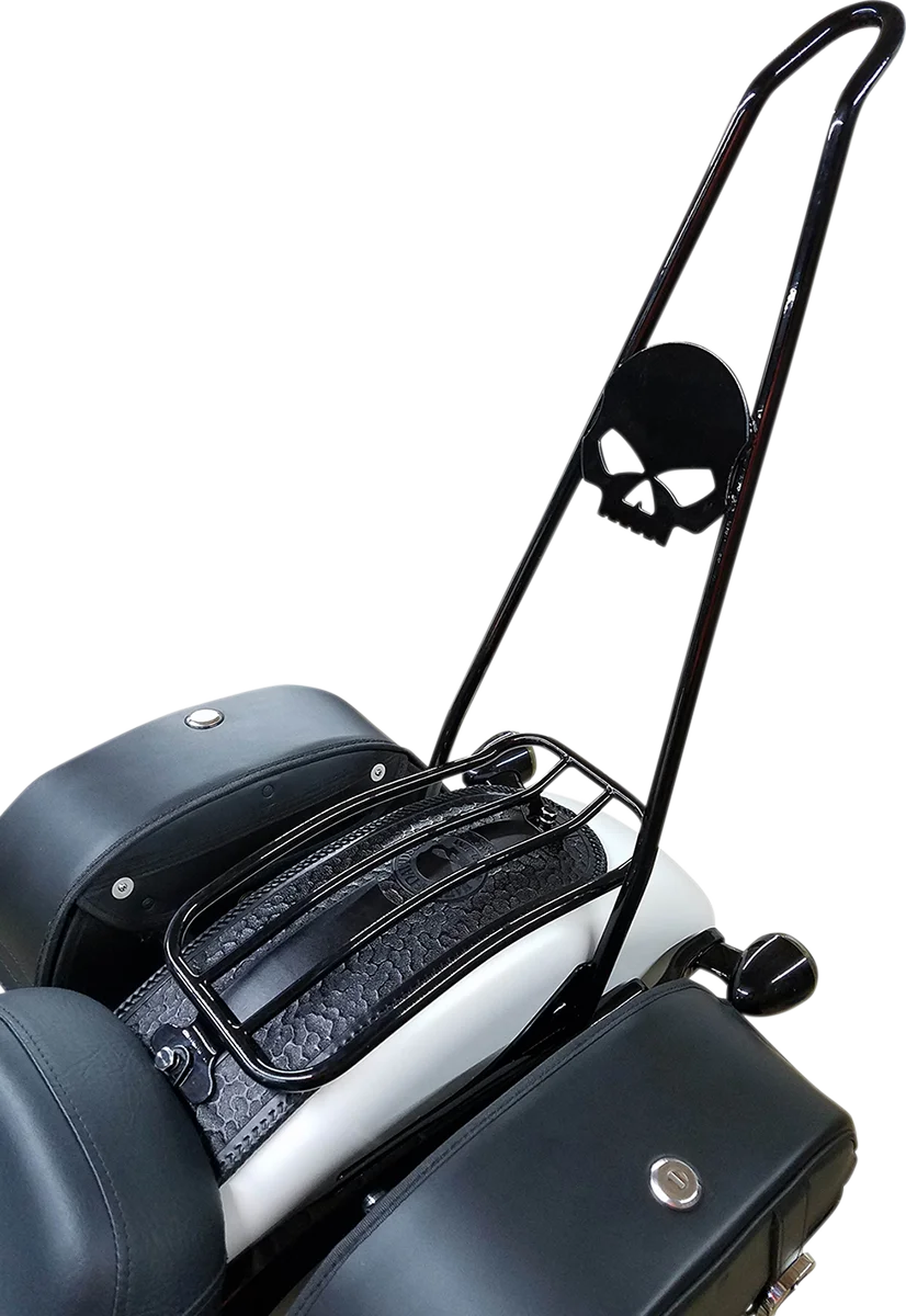Motherwell Luggage Rack - Gloss Black - FXDL MWL-219-GB - Side View