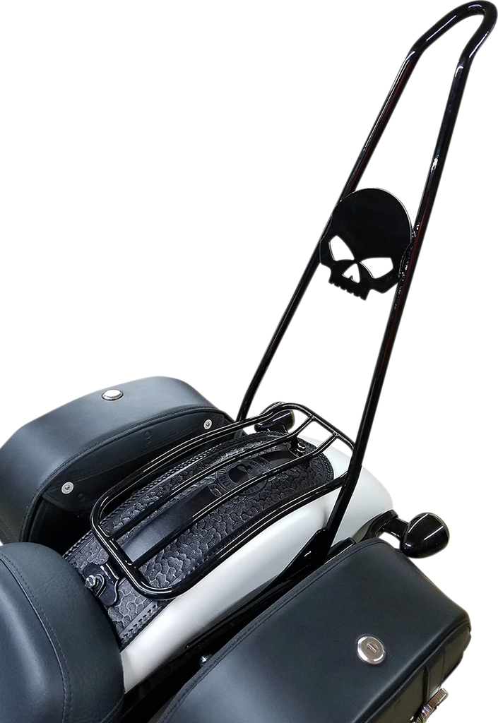 Motherwell Luggage Rack - Gloss Black - FXDL MWL-219-GB - Side View