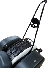 Load image into Gallery viewer, Motherwell Luggage Rack - Gloss Black - FXDL MWL-219-GB - Side View