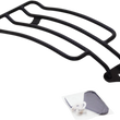 Load image into Gallery viewer, Motherwell Luggage Rack - Gloss Black - Softail MWL-136-18-GB - Side View