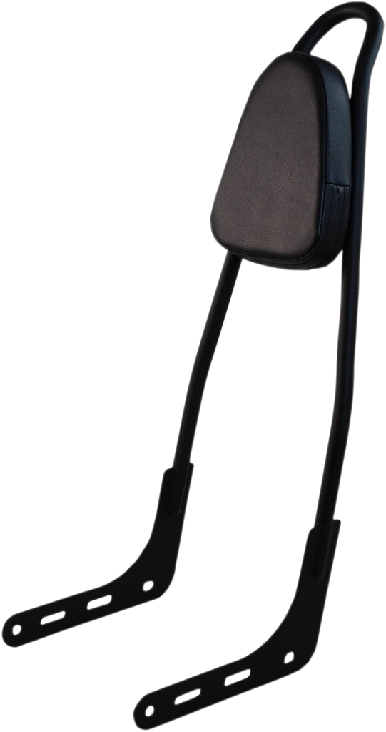 Motherwell One-Piece Sissy Bar - Black - With Pad 156T-18-MB-WP - Main Product View