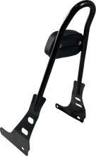 Load image into Gallery viewer, Motherwell One-Piece Sissy Bar - Gloss Black MWL-220-GB. - Side View
