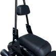 Load image into Gallery viewer, Motherwell One-Piece Sissy Bar - Gloss Black MWL-220-GB. - Back View