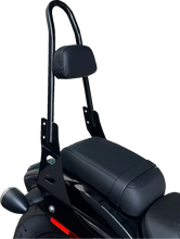 Load image into Gallery viewer, Motherwell One-Piece Sissy Bar - Gloss Black MWL-220-GB. - Back View