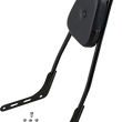Load image into Gallery viewer, Motherwell One-Piece Sissy Bar - Gloss Black - Skull - With Pad 156T18-GB-SK-WP - Side View