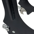 Load image into Gallery viewer, Motherwell Quick Release Sissy Bar - 23" - With Pad - Matt Black MWL-196-18-MB - Side View
