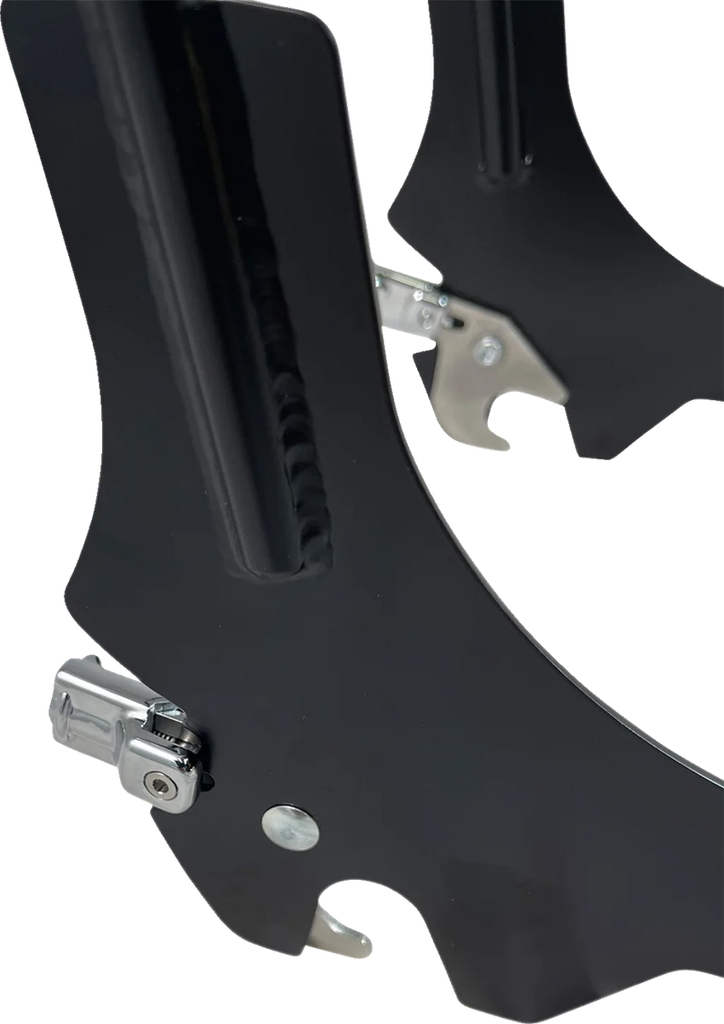Motherwell Quick Release Sissy Bar - 23" - With Pad - Matt Black MWL-196-18-MB - Side View
