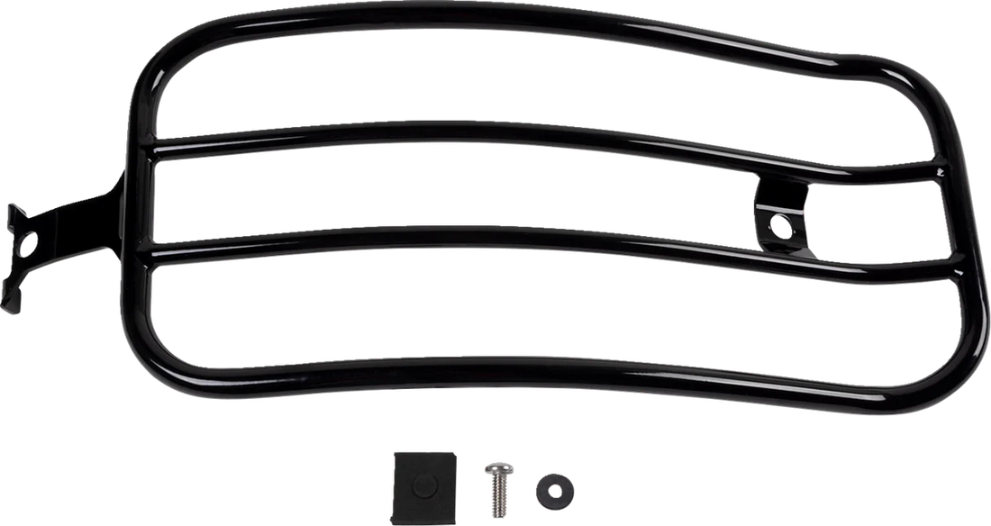 Motherwell Solo Luggage Rack - Gloss Black MWL-227-GB. - Side View