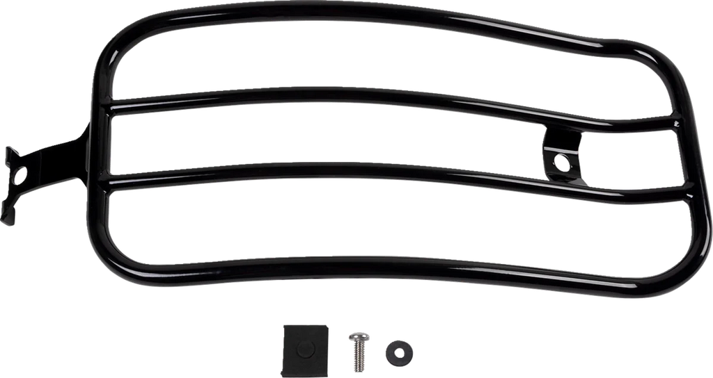 Motherwell Solo Luggage Rack - Gloss Black MWL-227-GB. - Side View