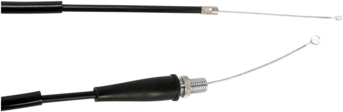 Motion Pro Black Vinyl Throttle Cable - Pull - Husqvarna 10-0062 - Side View