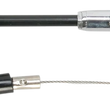 Load image into Gallery viewer, Motion Pro Black Vinyl Throttle Cable - Pull - Husqvarna 10-0134 - Side View
