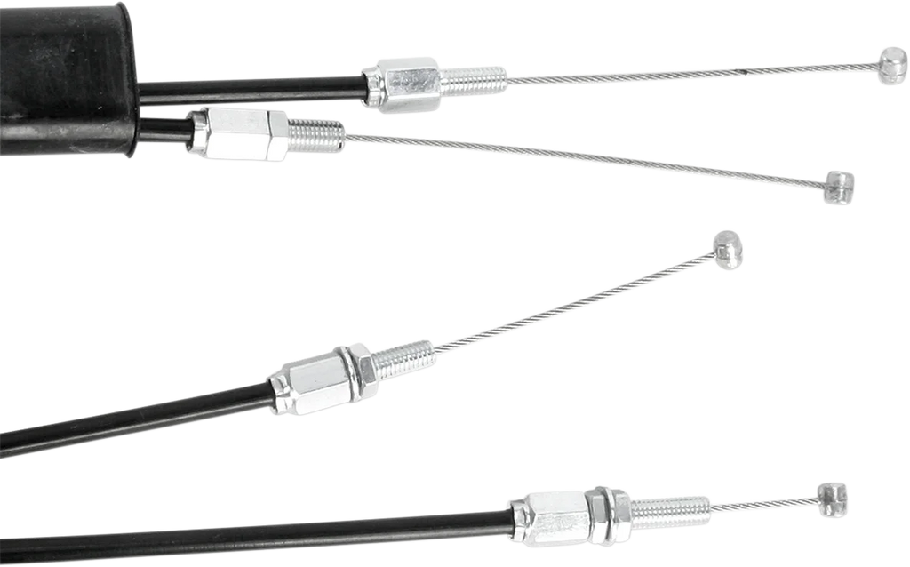 Motion Pro Black Vinyl Throttle Cable - Push/Pull - Honda 02-0514 - Side View