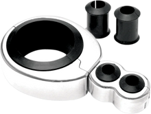 Load image into Gallery viewer, Motion Pro Cable Clamp - Dual - 1-1/4&quot; - 1-1/2&quot; Mounting Diameter - Chrome 11-0042 - Main Product View