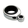 Load image into Gallery viewer, Motion Pro Cable Clamp - Single - 1-1/4" - 1-1/2" Mounting Diameter - Chrome 11-0041 - Side View