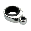 Load image into Gallery viewer, Motion Pro Cable Clamp - Single - 1-1/4" - 1-1/2" Mounting Diameter - Chrome 11-0041 - Side View