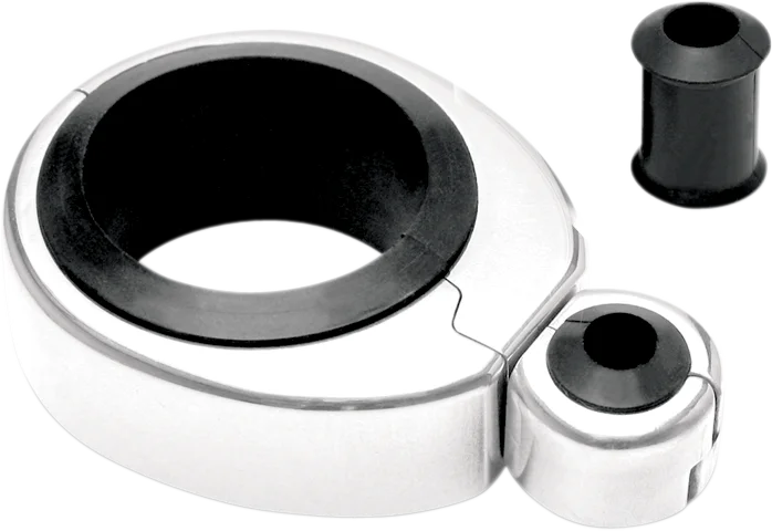 Motion Pro Cable Clamp - Single - Chrome 11-0049 - Side View