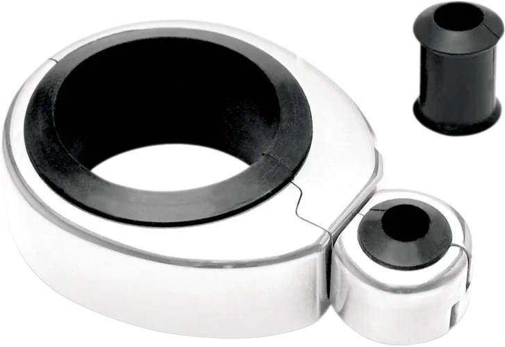 Motion Pro Cable Clamp - Single - Chrome 11-0049 - Side View