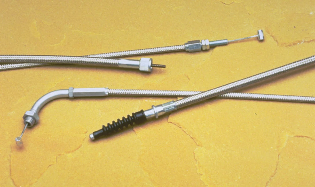 Motion Pro Clutch Cable - Yamaha - Stainless Steel 65-0265 - Side View