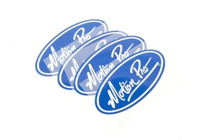 Motion Pro PATCH, HEAT TRANSFER, 4/PK WHT MP ON BLUE 10CM X 5CM 20-0327