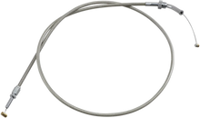 Load image into Gallery viewer, Motion Pro Throttle Cable - Pull - Kawasaki - Stainless Steel 63-0353 - Side View