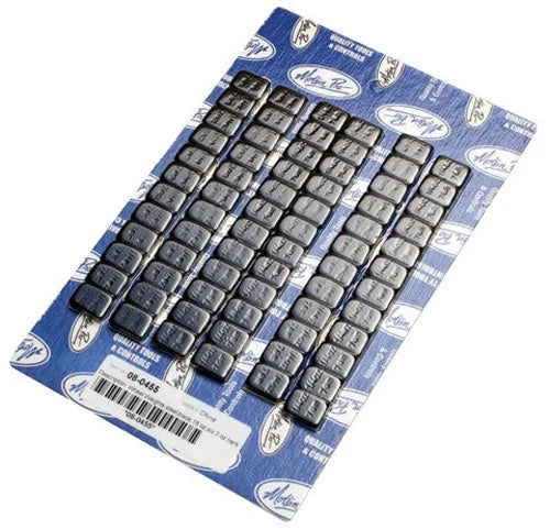 Motion Pro Wheel Weights - Adhesive Stick-On - Black - 1/4 oz - 72 Pack 08-0455