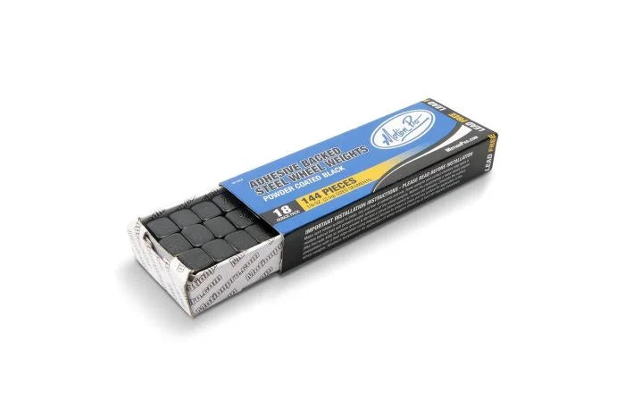 Motion Pro Wheel Weights - Adhesive Stick-On - Black - 1/8 oz - 144 Pack 08-0553