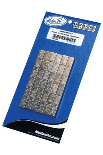 Motion Pro Wheel Weights - Adhesive Stick-On - Nickel - 1/4 oz - 72 Pack 08-0498