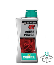 Load image into Gallery viewer, Motorex Cross Power Synthetic 4T Engine Oil - 10W-60 - 1L 308242