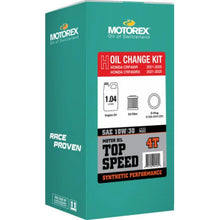 Load image into Gallery viewer, Motorex MOTOREX OIL CHANGE KIT TOP SPEED 10W-30 HONDA CRF450R 311250 - Side View