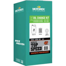 Load image into Gallery viewer, Motorex MOTOREX OIL CHANGE KIT TOP SPEED 10W-40 KAWASAKI KX250F 311247 - Side View