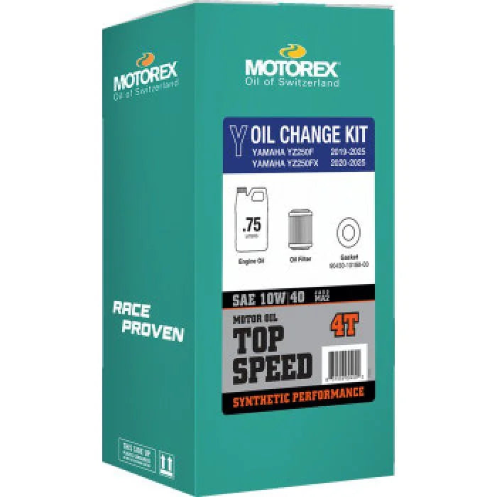 Motorex MOTOREX OIL CHANGE KIT TOP SPEED 10W-40 YAMAHA YZ250F 311243 - Side View