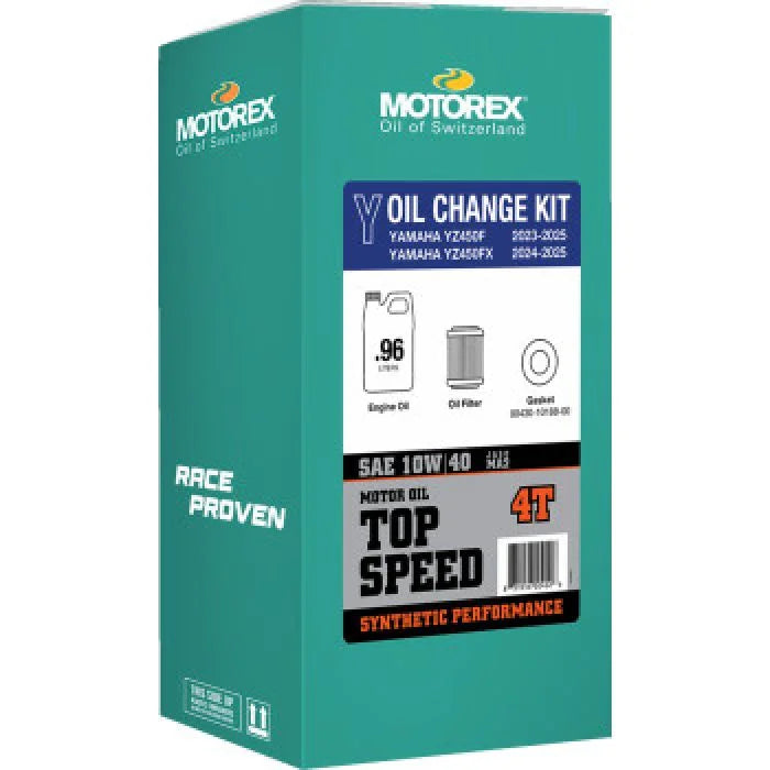 Motorex MOTOREX OIL CHANGE KIT TOP SPEED 10W-40 YAMAHA YZ450F 311246 - Side View