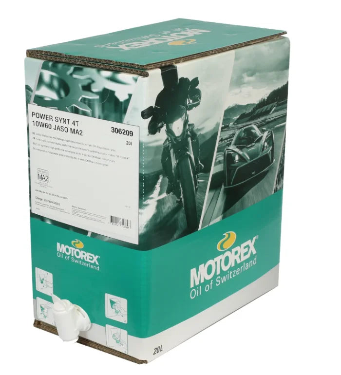 Motorex MOTOREX POWER SYNT 4T SAE 10W60 JASO MA2, 20 LITER 306209