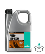 Load image into Gallery viewer, Motorex Top Speed Synthetic 4T Engine Oil - 10W-40 - 4L 304973