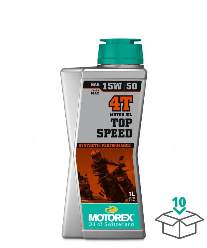 Motorex Top Speed Synthetic 4T Engine Oil - 15W-50 - 1L 308096