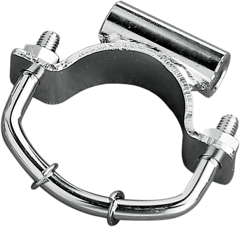 Mounting Bracket - Solo Seat - Chrome DragSpecialties 902004-BULK - Side View
