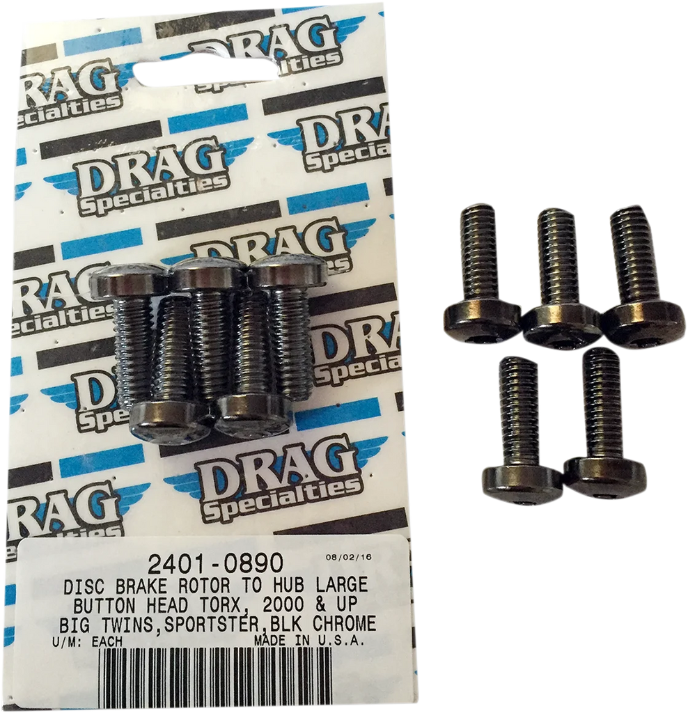 Mounting Kit - Rotor to Hub - Front - Black DragSpecialties MK771BK - Main Product View