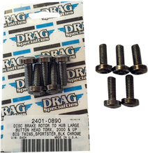 Load image into Gallery viewer, Mounting Kit - Rotor to Hub - Front - Black DragSpecialties MK771BK - Main Product View