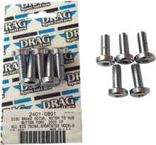 Load image into Gallery viewer, Mounting Kit - Rotor to Hub - Rear - Chrome DragSpecialties MK772 - Main Product View