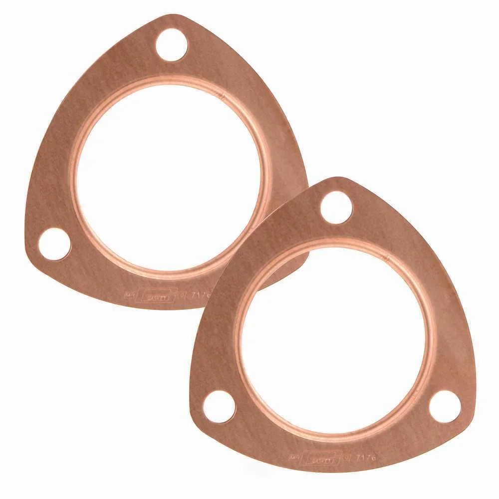 Mr Gasket 2-1/2 Inch Diameter 3-Bolt Round Header Collectors 7176C - Main Product View