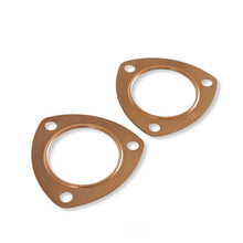 Load image into Gallery viewer, Mr Gasket 2-1/2 Inch Diameter 3-Bolt Round Header Collectors 7176C - Installation View