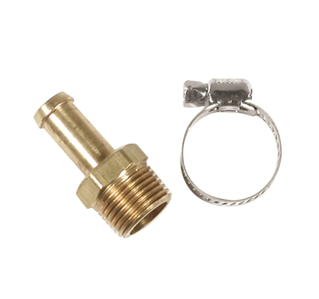 Mr Gasket 3/8 Inch Hose Barb to 3/8 Inch NPT Male Brass 2965