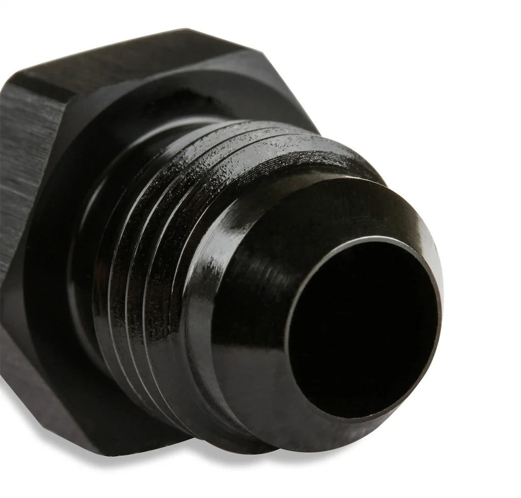 Mr Gasket AN Flare Plug - 6061 Aluminum Construction 480606-BL - Side View