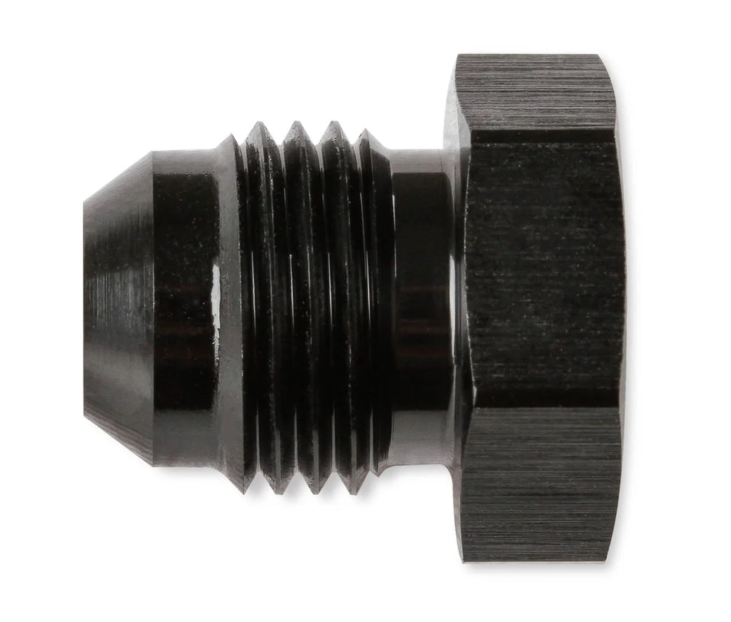 Mr Gasket AN Flare Plug - 6061 Aluminum Construction 480606-BL - Detail View