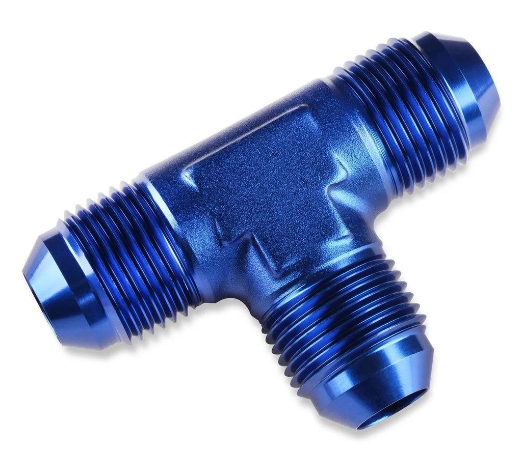 Mr Gasket AN Flare Tee - 6061 Aluminum Construction 482406 - Main Product View