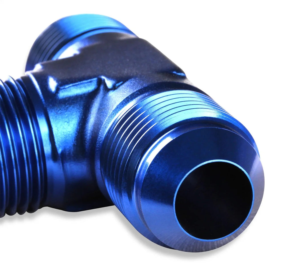 Mr Gasket AN Flare Tee - 6061 Aluminum Construction 482406 - Side View