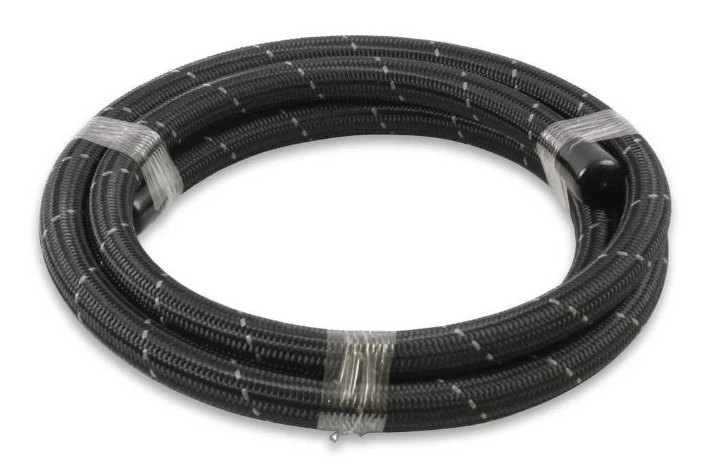 Mr Gasket Black Nylon Braided Hose 12 AN - 10 Feet 841012 - Side View